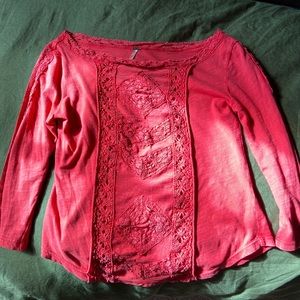 Quarter sleeve FreePeople shirt